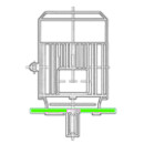 Motor 11 kW, 2-polig, 160M, V1, 100Hz, 375V, IE5 SuPremE mit Adapterplatte f&uuml;r PDRV2