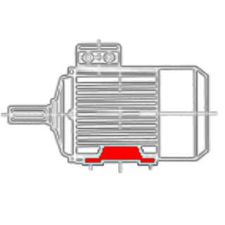 Motor 1,1 kW, 2-polig, 80M, B3, 100Hz, 360V, IE4 SuPremE mit Adapterplatte f&uuml;r PDRV2