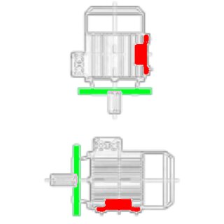 DrivePack PDRV2_ 45 kW, 4-polig, 225M, V15/B35, 50Hz, 400V, SuPremE B2 IE4