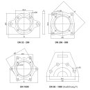 Gummikompensator Typ 50, DN200, PN10, Ausf&uuml;hrung C, Farbkennzeichnung Rot EPDM