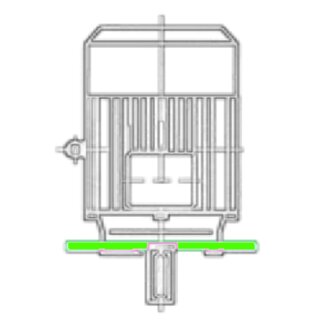 Motor 3 kW, 4-polig, 100L, V1, 50Hz, 360V, IE5 SuPremE mit Adapterplatte f&uuml;r PDRV2