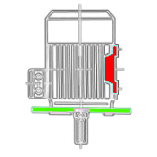 Motor 2,2 kW, 2-polig, 090L, V1, 100 Hz, 360V, IE4 SuPremE mit Adapterplatte f&uuml;r PDRV2