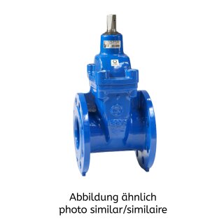 Absperrschieber DN100 PN10 GG-25, DIN 3352/F4-2C,Flansch gebohrt nach PN10/PN16 nach DIN EN 1092-1/2